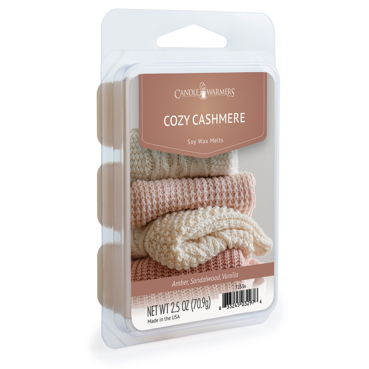 Candle Warmers Cozy Cashmere Wax Melt - 2.5 oz.