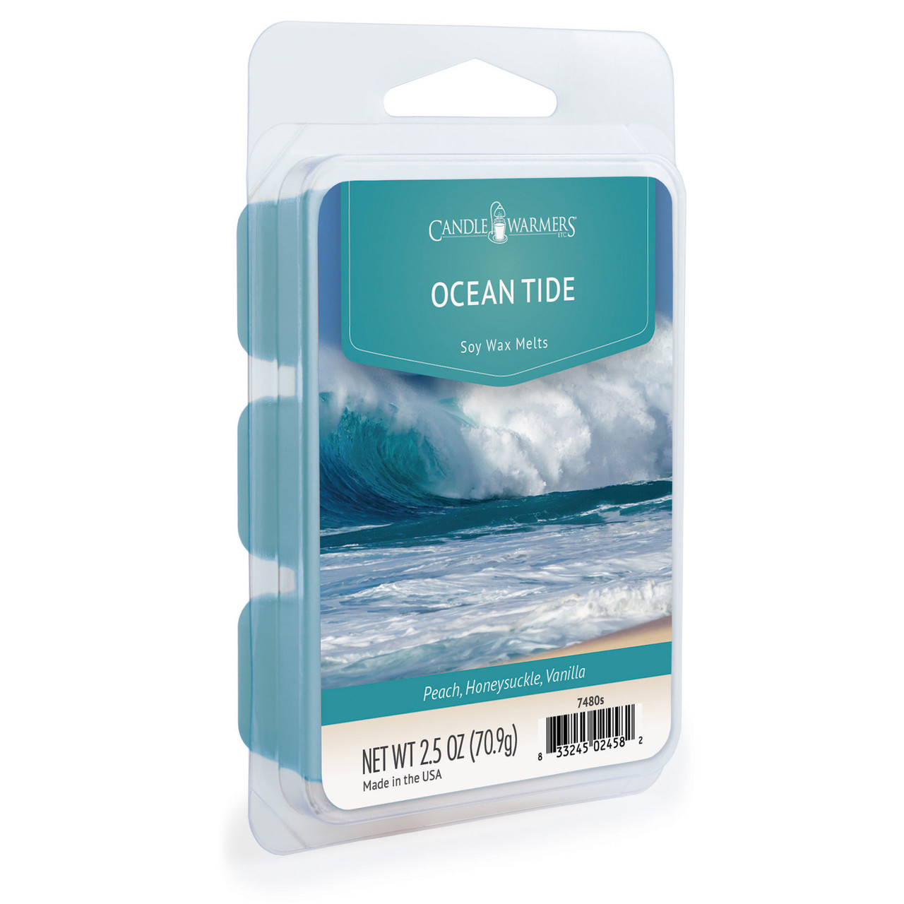 Ocean Breeze Wax Melt, Wax Tarts, Handmade 100% Soy Wax Melts for Warmers,  Beachy Scented Wax Melt Snap Bar All Natural & Eco-friendly Melts 