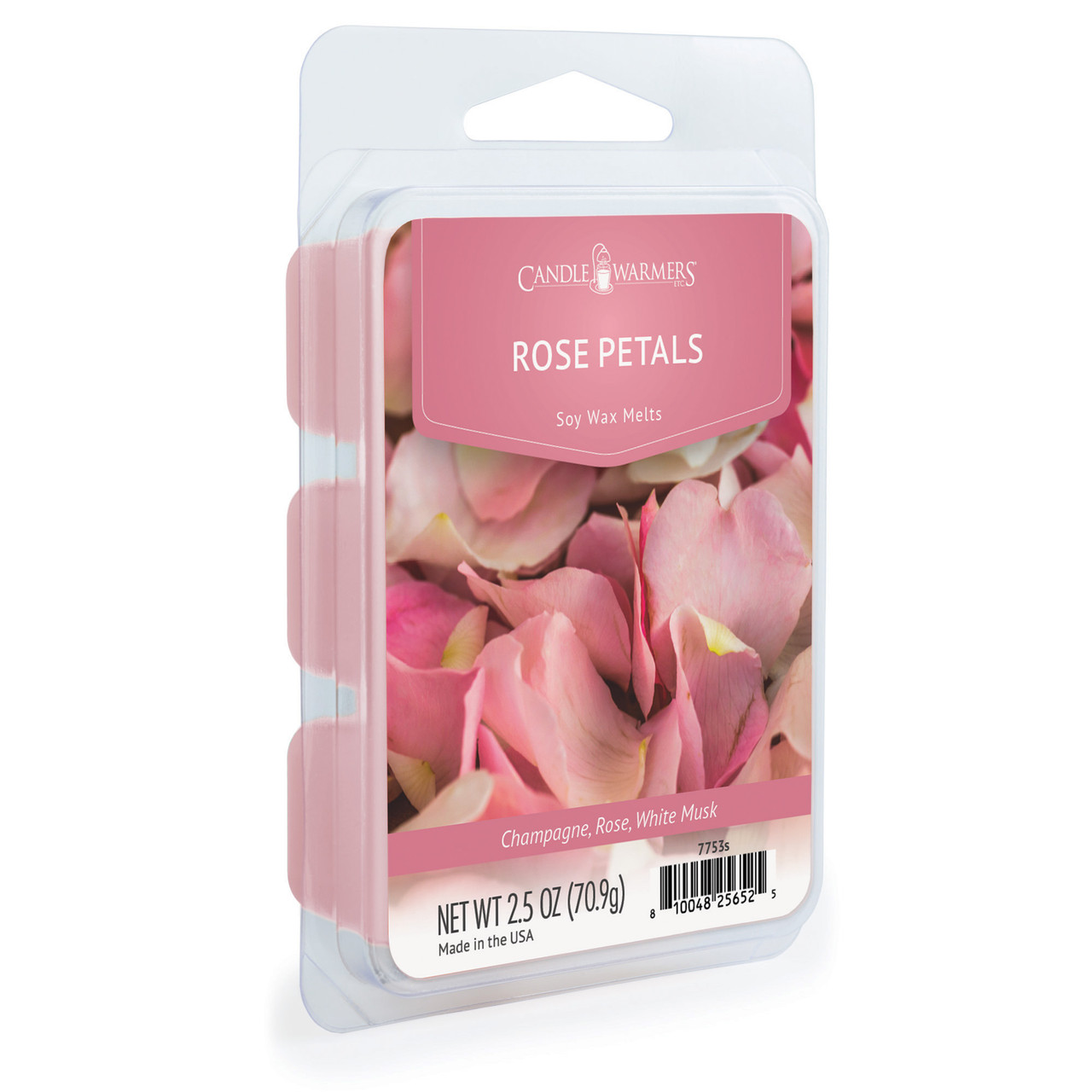 Candle Warmers Etc. 2.5 oz Classic Fragrance Wax Melt, Rose Petals 