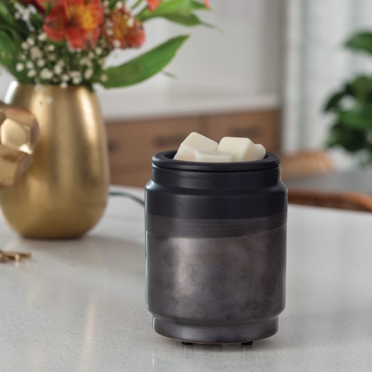 Metal Wax Melt Warmer Kobodon Candle Wax Warmer for Scented Wax Melter Electric Wax Burner Wax Melts Wax Cubes Black Candle Lamp for Home Office Decor