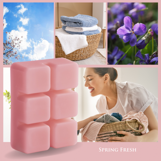 Fresh Spring Scented Wax Melts - 30 Cubes Variety - 100% USA Made - All  Natural Plant Wax - Warmer Cubes Lavender, Lemon, Spring, Raspberry  Vanilla, Cucumber Melon